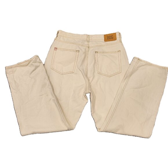 BDG Cowboy Jeans Cream White Denim Baggy Bootcut Size 31 - Picture 2 of 9